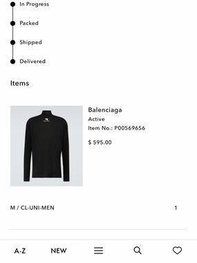 Balenciaga Men's Black Long-Sleeve Mock Neck Active Jersey Logo Top Size Medium